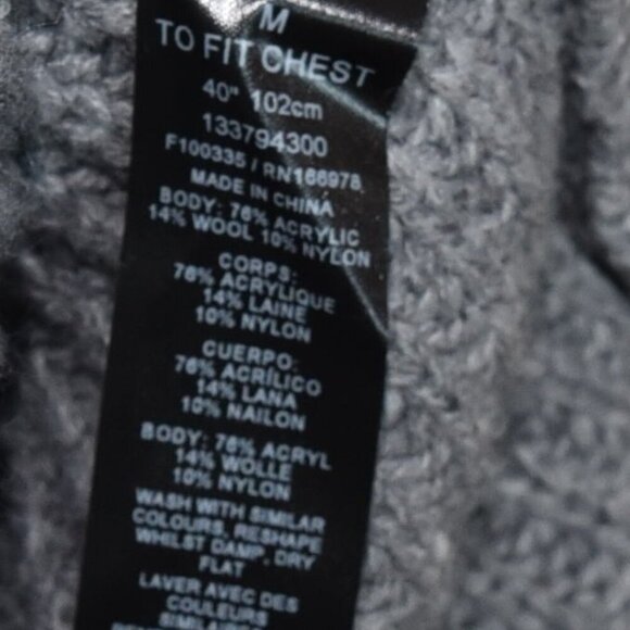 ASOS Grey Knit Sweater M Chunky Ribbed Minimalist Cozy Normcore Soft Grunge - Picture 9 of 9